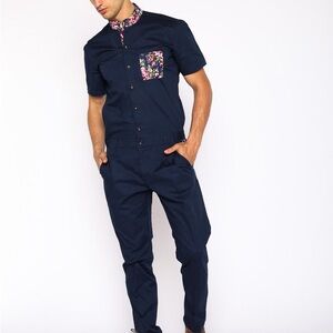 ROMPERJACK Navy Rosé Jumpsuit Premium Jumpsuit LIMITED EDITION